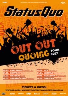 UNERMÜDLICHE STATUS QUO: IM MÄRZ 2022 STARTET „OUT OUT QUOING“ TOUR