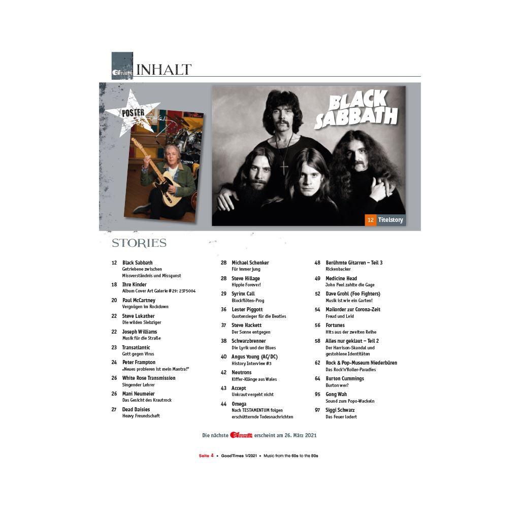 GoodTimes 2021-01 GoodTimes Heft GoodTimes Magazin