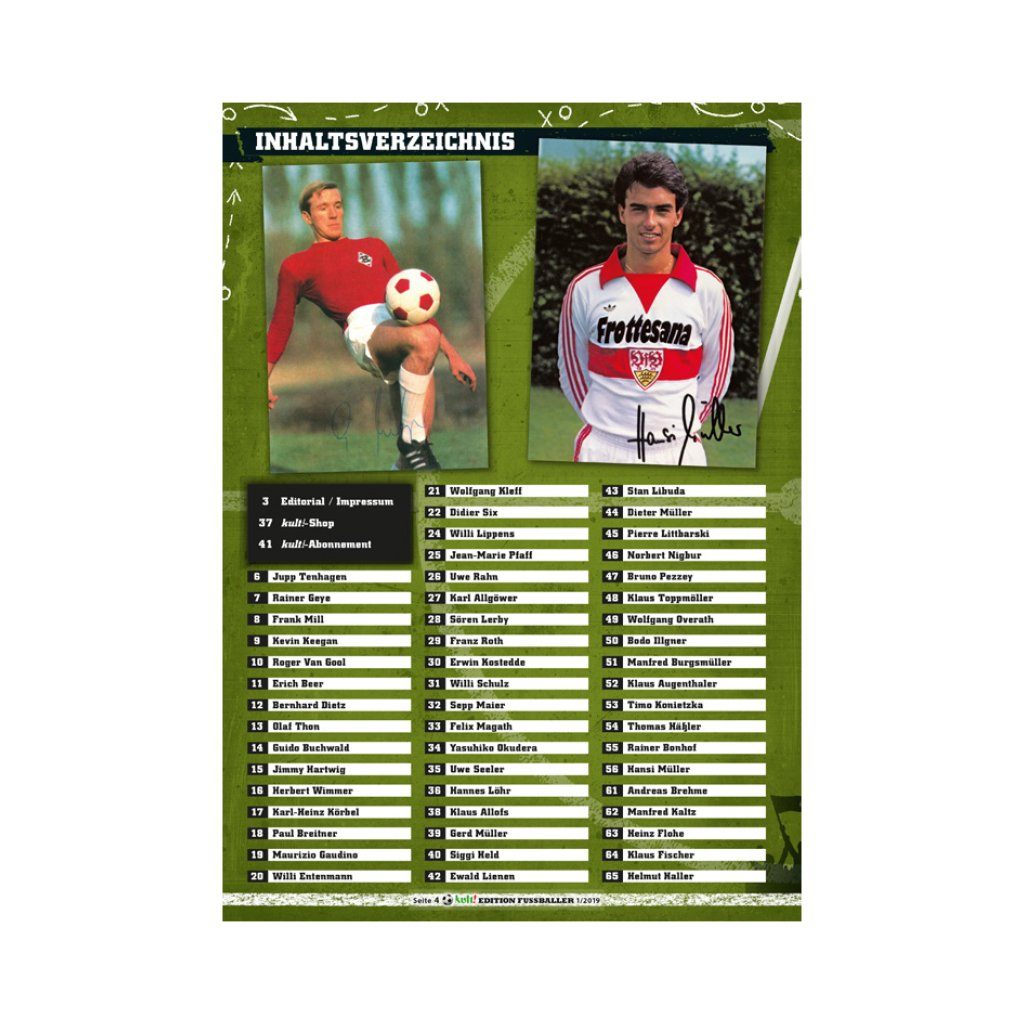 kult! Edition # 4 - Fußballer - Bundesliga 1963-1989 kult! Sonderheft GoodTimes