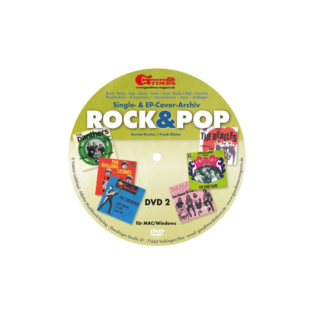 Rock&Pop Single-Cover Doppel-DVD Preiskatalog GoodTimes 