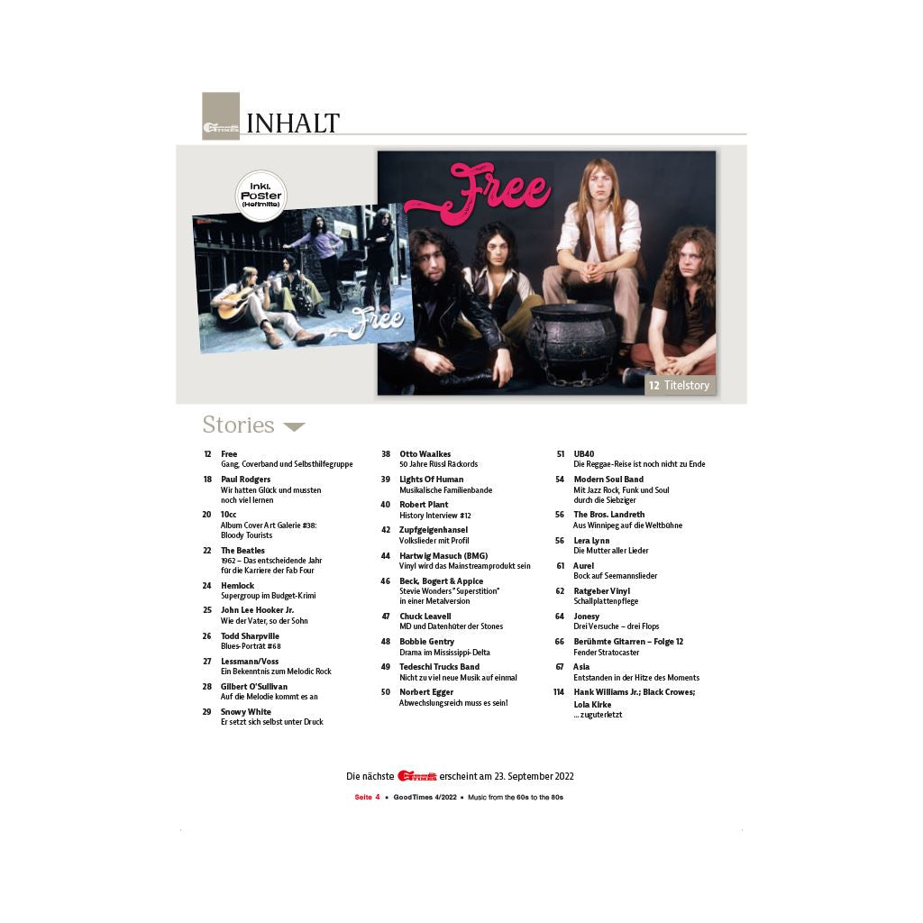 GoodTimes 2022-04 GoodTimes Heft GoodTimes Magazin