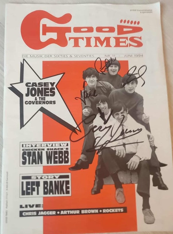 DIE GANZEN GOVERNORS MIT AUTOGRAMMEN AUF EINEM 94er HEFT