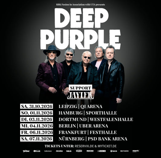 DEEP PURPLE VERKÜNDEN TOUR-DATEN FÜR HERBST- UND WINTERTOUR 2026