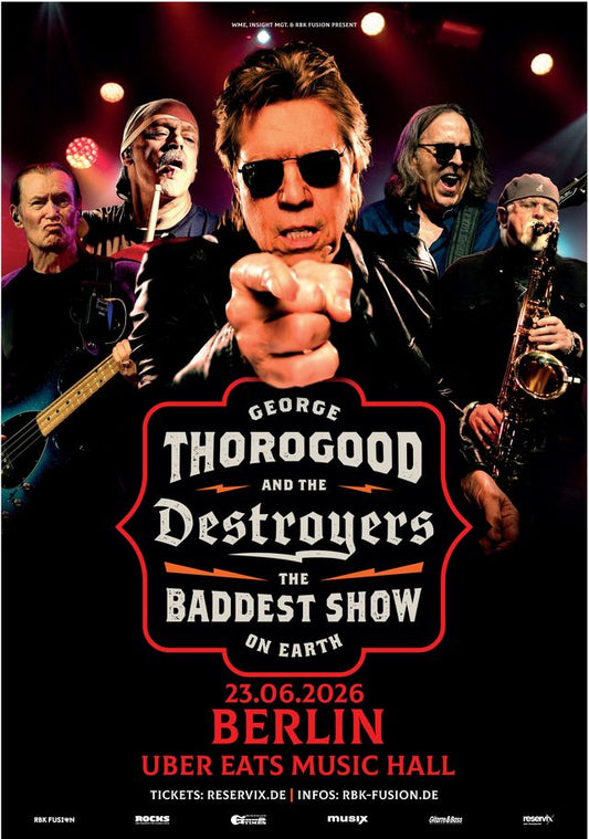 GEORGE THOROGOOD KOMMT IM JUNI NACH DEUTSCHLAND
