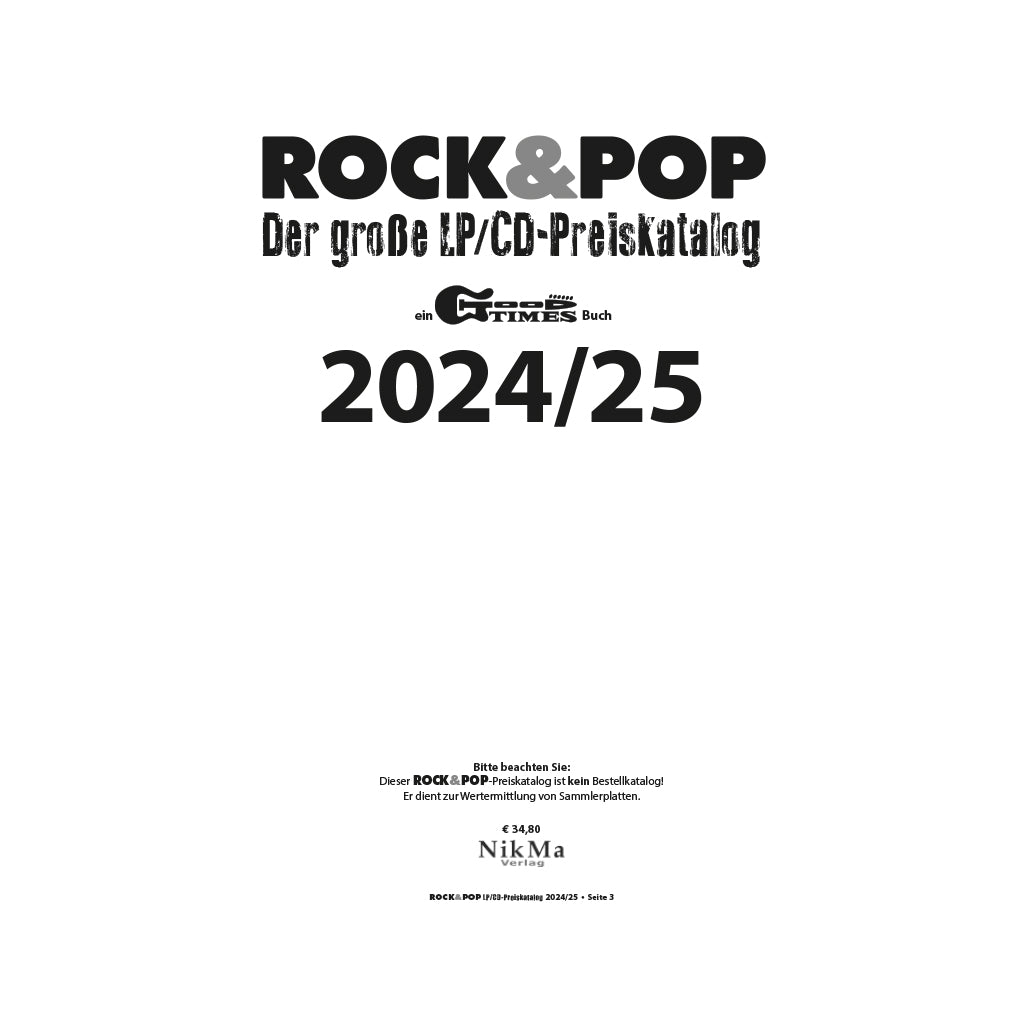 Rock&Pop LP/CD Preiskatalog 2024/25