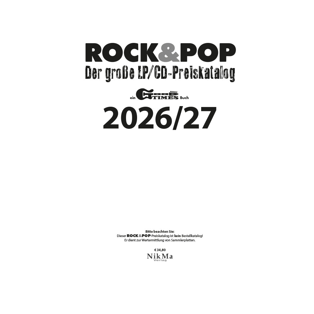 Rock&Pop LP/CD Preiskatalog 2026/27