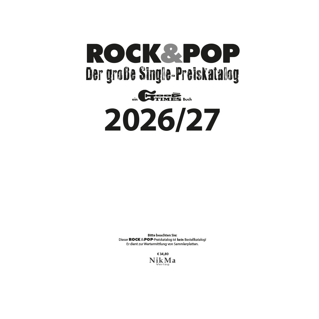Rock&Pop Single-Preiskatalog 2026/27