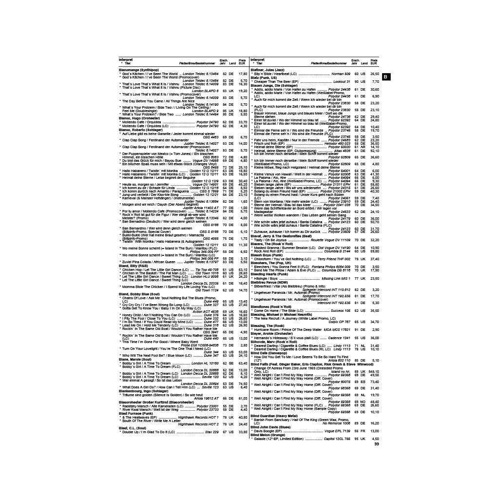 Rock&Pop Single-Preiskatalog 2026/27