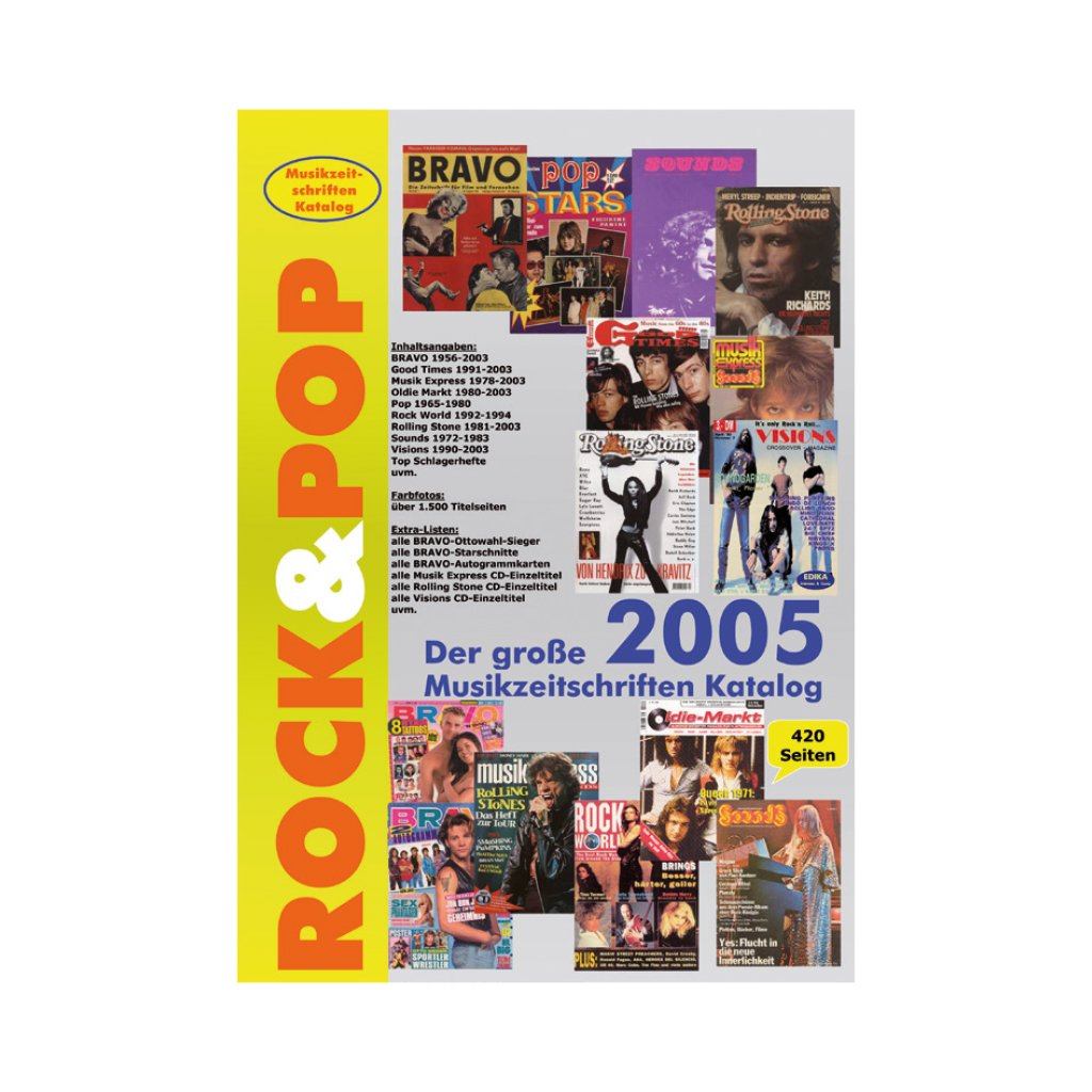 Rock&Pop Musikzeitschriften Katalog 2005 Preiskatalog GoodTimes 
