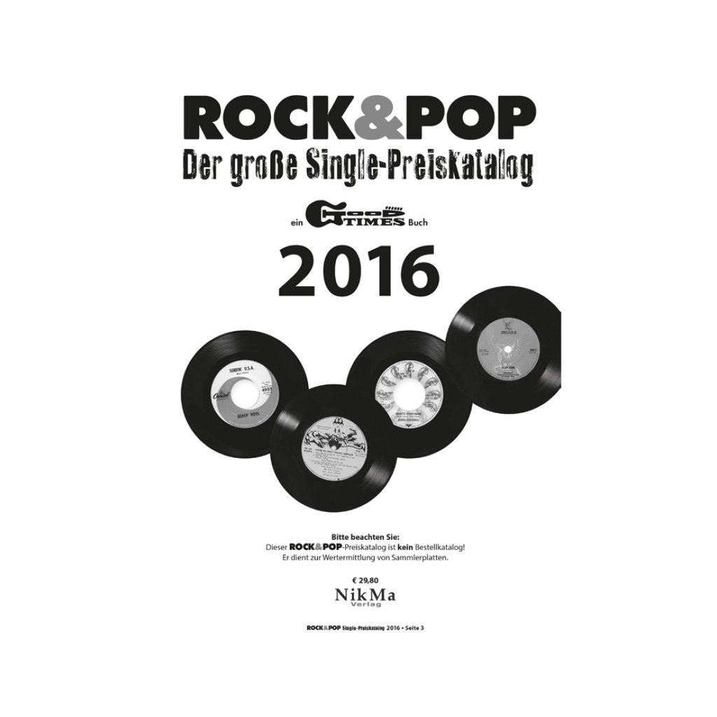 Rock&Pop Single Preiskatalog 2016 Preiskatalog GoodTimes 