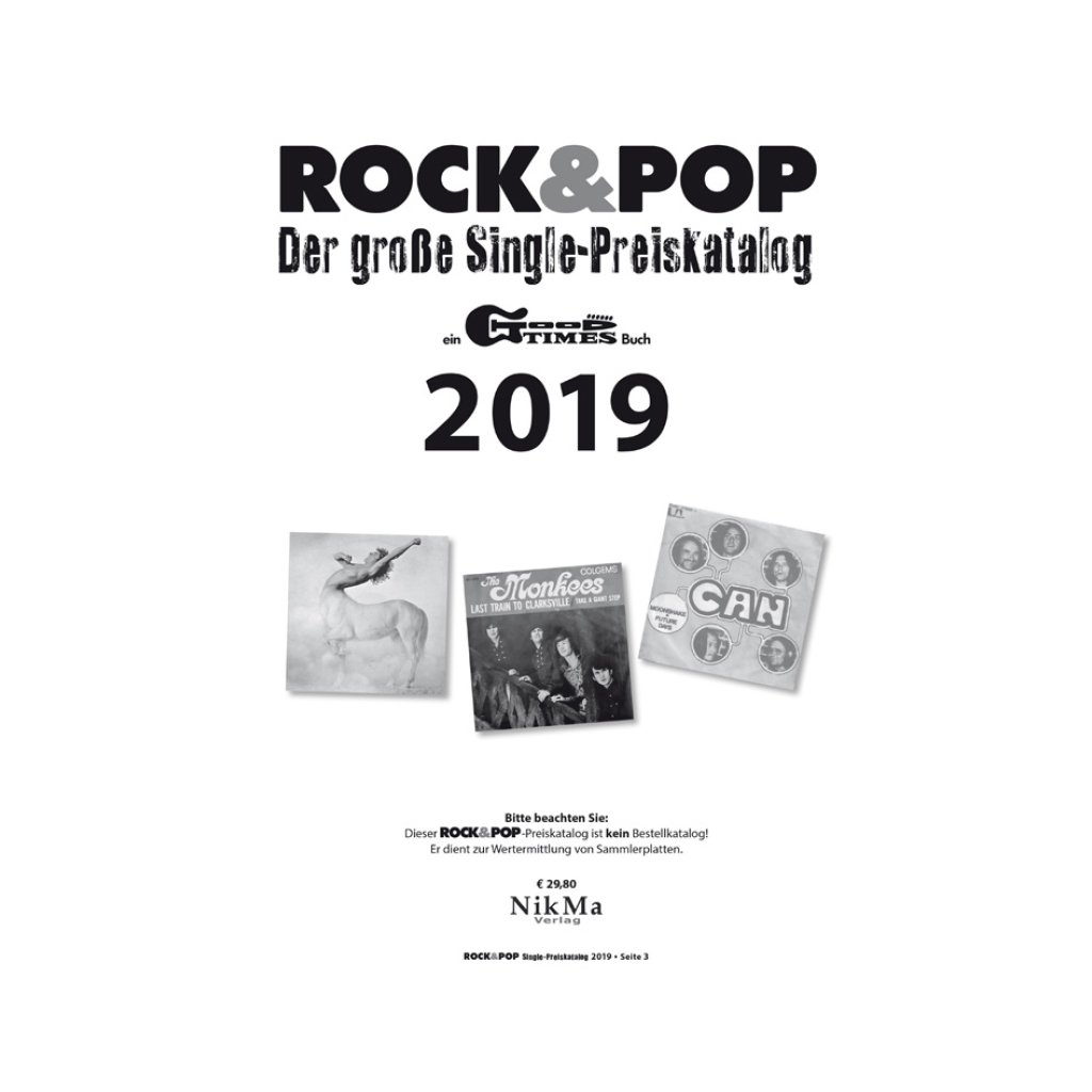 Rock&Pop Single Preiskatalog 2019 Preiskatalog GoodTimes 